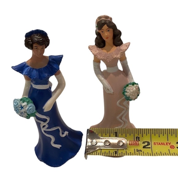 Wilton Bridesmaid in Pink/Blue Dress Cake Topper Figurines Decoration 1991 - Picture 11 of 12